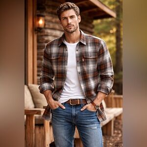 NWOT Carhartt Men’s Flannel Button-Down Shirt Large | Workwear, Casual